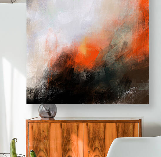 Heading Home Digital Abstract art  colourful abstract painting beautiful sunset painting by KISHAN HOLKAR ART