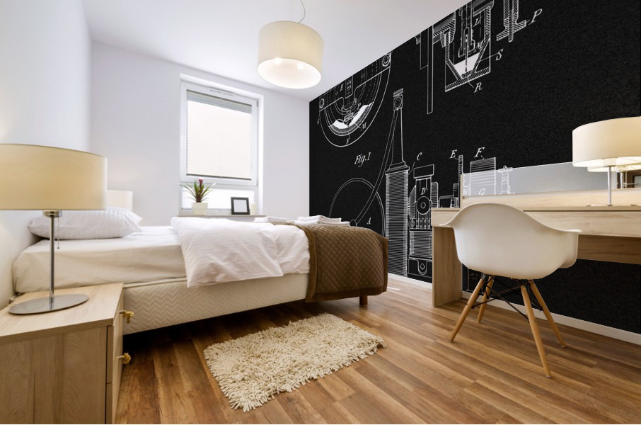 Nikola Tesla Patent Mural print