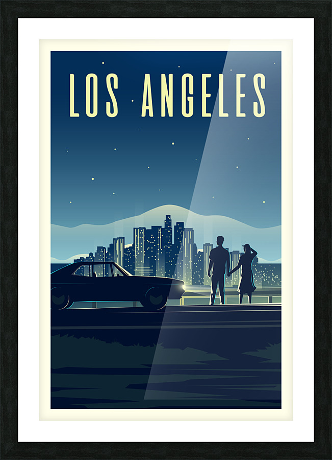 Los Angeles Picture Frame print
