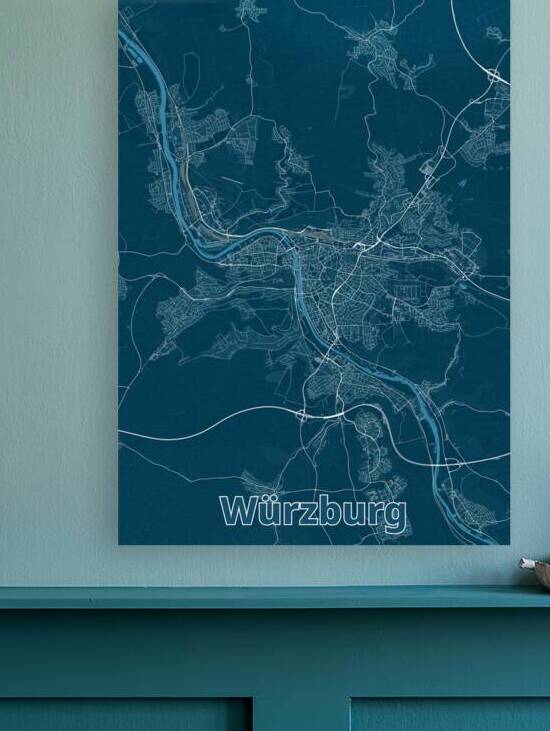 A detailed map of Wurzburg Germany by SamKal