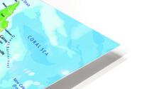 Australia Map Impression metal HD