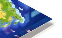 World Map HD Metal print