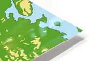 Europe Map HD Metal print