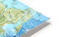 Asia Physical Map HD Metal print