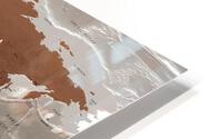 World Map HD Metal print