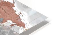 Political world map HD Metal print