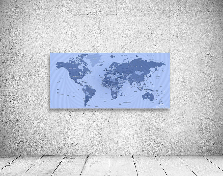 World Map Wall Preview