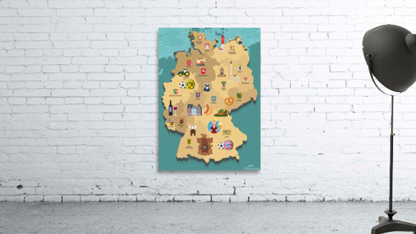 Germany Map Wall Preview