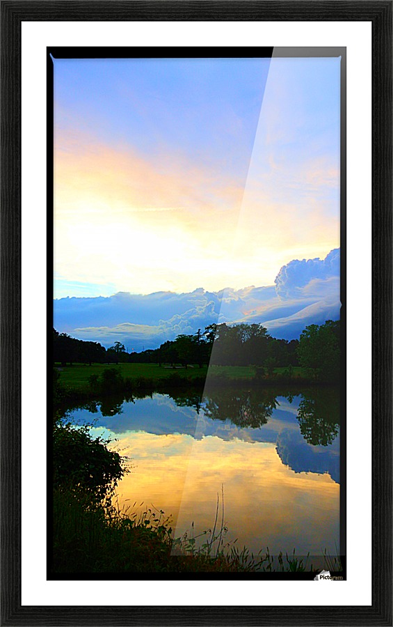 Cloudy Reflections  Picture Frame print