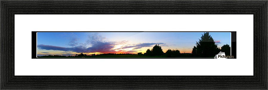 Hill on Fire Picture Frame print
