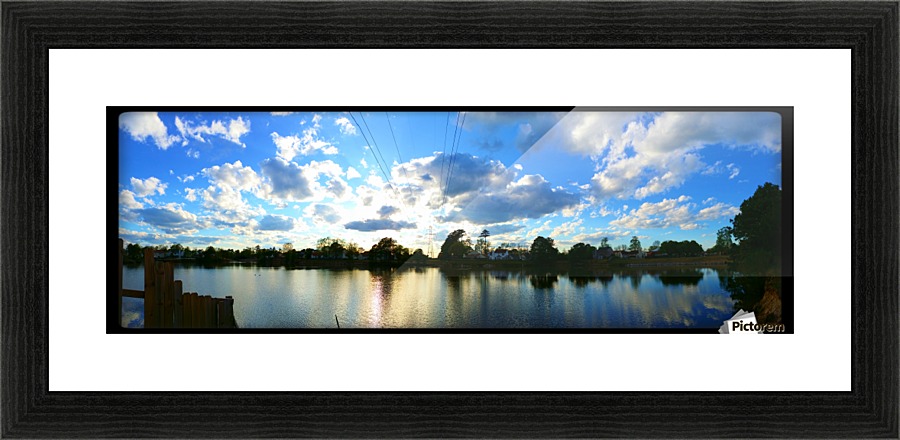 Cloudy Explosion Picture Frame print