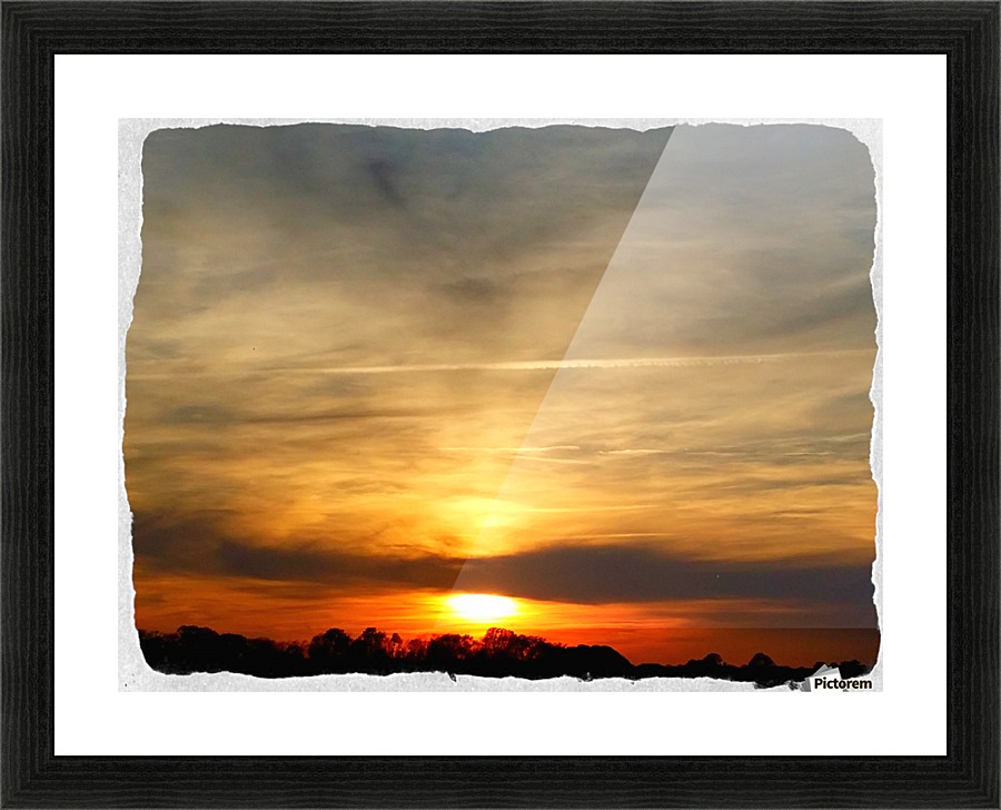 Red Dawn Picture Frame print