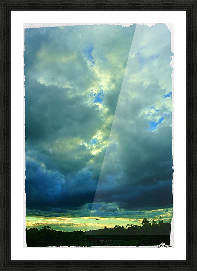 Green Reaction  Picture Frame print
