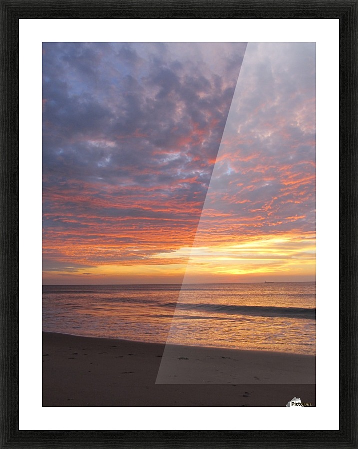 pink clouds dancing Picture Frame print