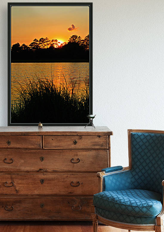 Golden Sky Reflection by Sher Daw