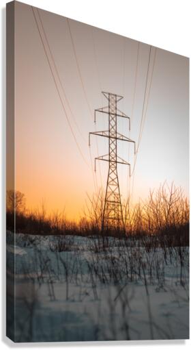 Structure dacier - Pylone electrique  Canvas Print