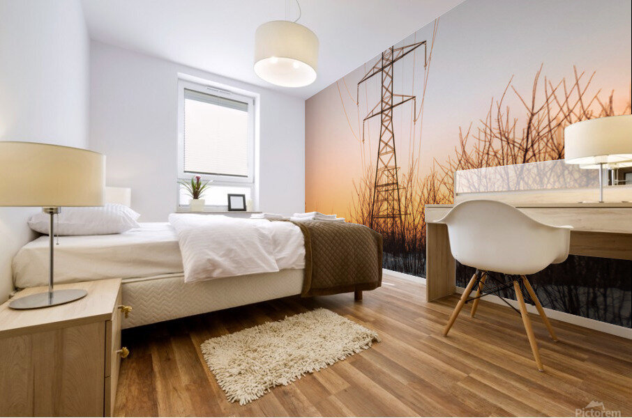 Structure dacier - Pylone electrique  Mural print