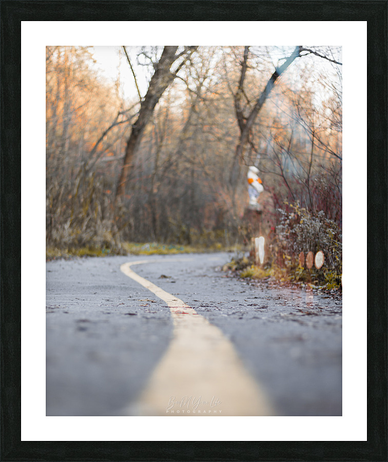 Piste cyclable  Picture Frame print