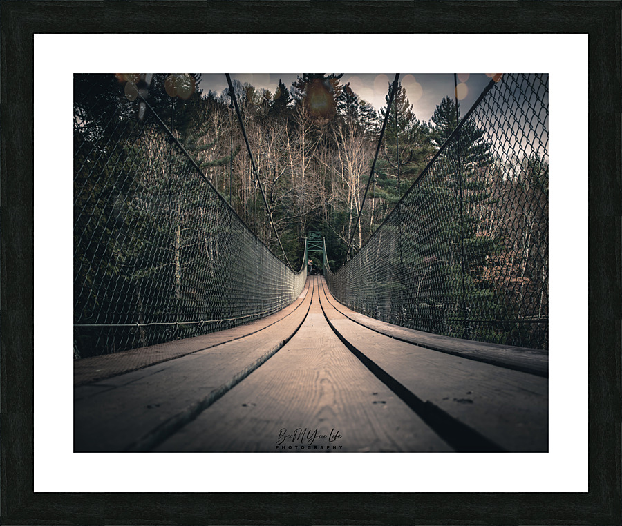 Passerelle camera en bas Picture Frame print