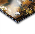 Calm River Flowing Through an Autumn Forest amazing serene landscape Acrylic print