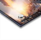 Sunrise Over a Snowy Landscape amazing serene landscape Acrylic print