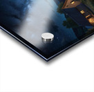 Starry Night Sky Over a Quiet Village amazing serene landscape Acrylic print