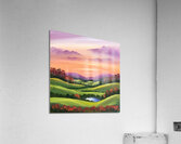a stunning wall art painting depicting a serene l Acrylic Print