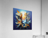 An ultra-realistic photographic image of a vibrant abstract floral composition Acrylic Print