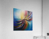 A stunning abstract image with swirling vibrant colors and dynamic movement Acrylic Print