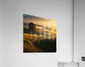 Golden Hour Over a Serene Countryside amazing serene landscape Acrylic Print