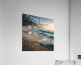 Serene Beach with Soft Waves amazing serene landscape Acrylic Print