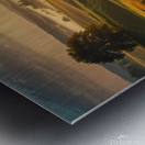 Golden Hour Over a Serene Countryside amazing serene landscape Metal print