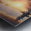 Sunrise Over a Snowy Landscape amazing serene landscape Metal print