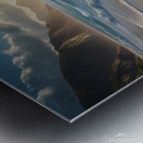 Serene Beach with Soft Waves amazing serene landscape Metal print