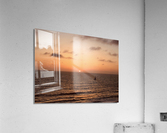 2 sailing at sunset Acrylic Print