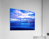 ocean rainbow clouds Acrylic Print