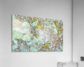 lime floral Acrylic Print