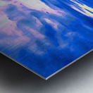 ocean rainbow clouds Metal print