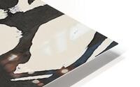 black floral matte HD Metal print