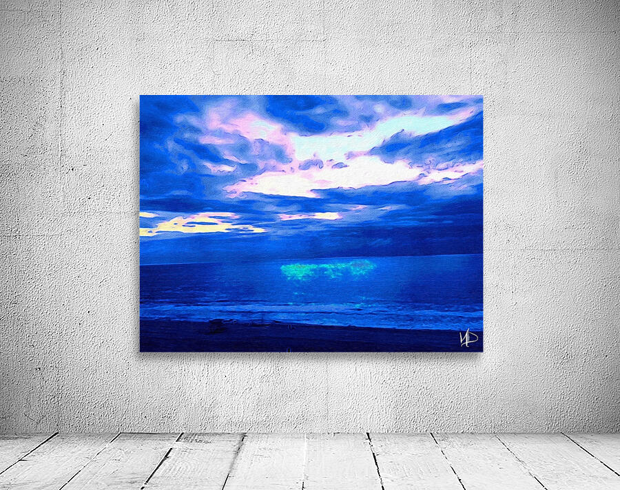 ocean rainbow clouds Wall Preview