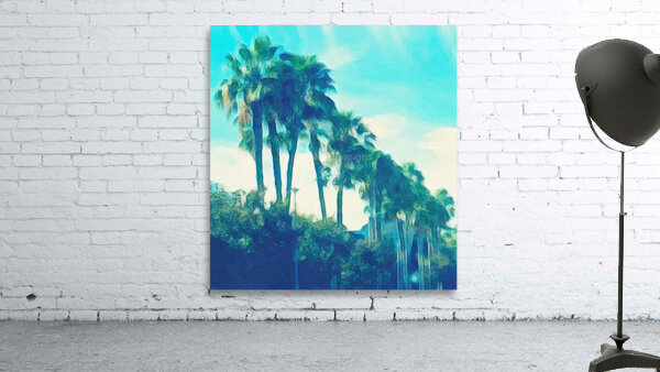 watercolor palm trees Wall Preview