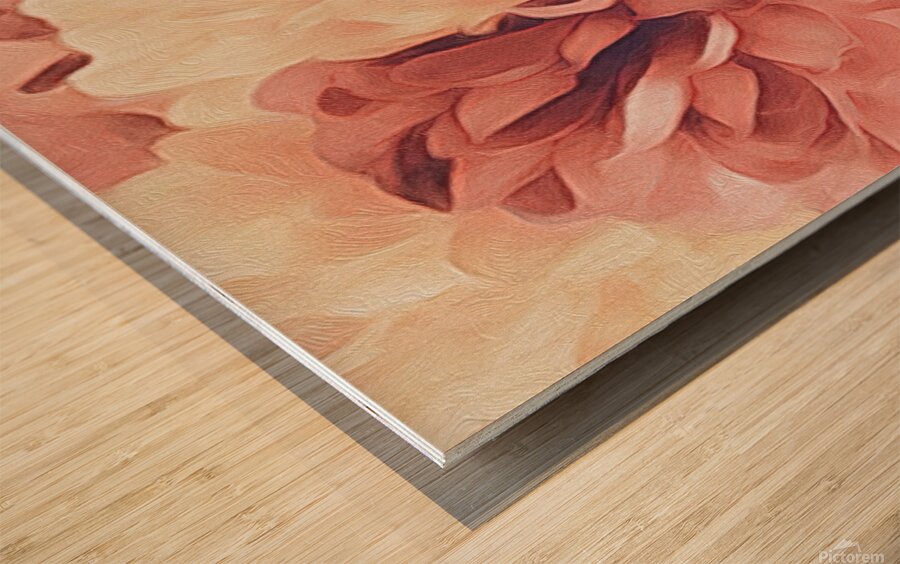 blooming flower Wood print