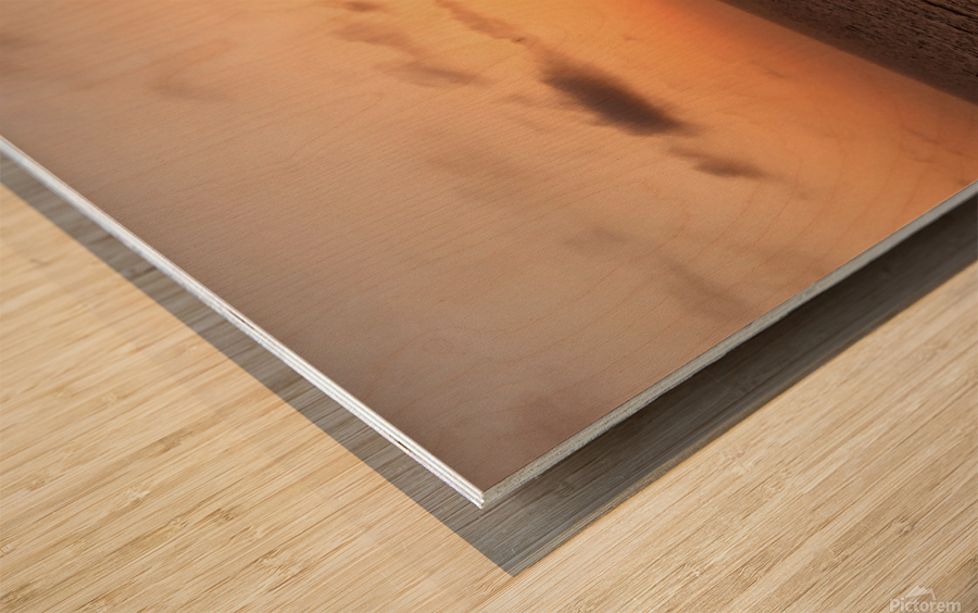 2 sailing at sunset Wood print