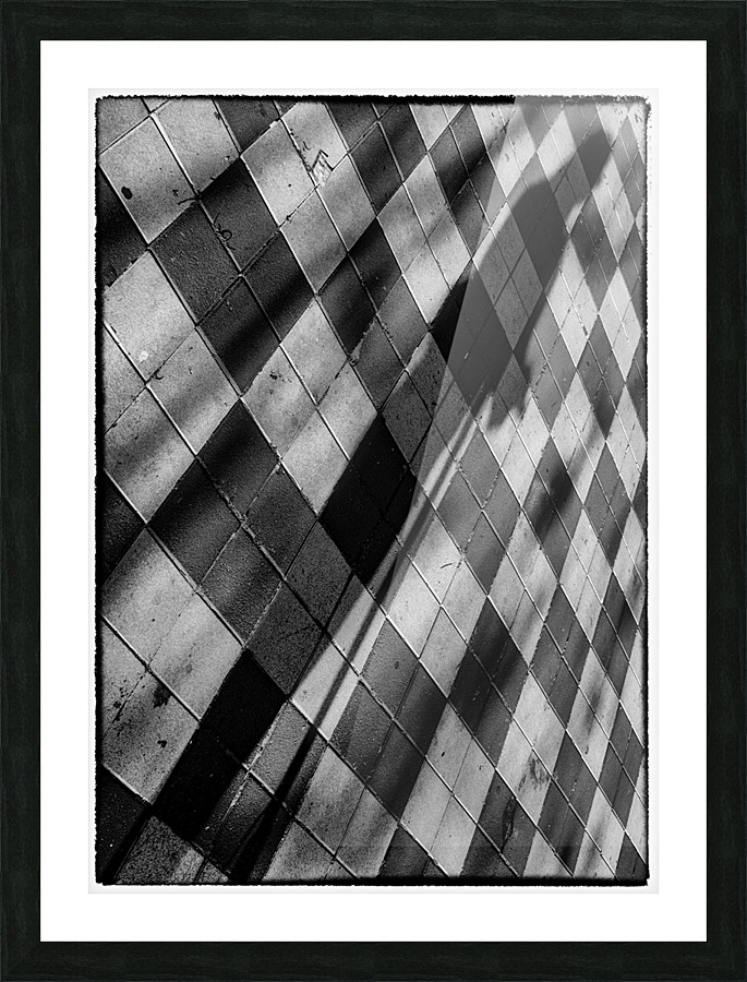 Shadow in Diagonals Picture Frame print