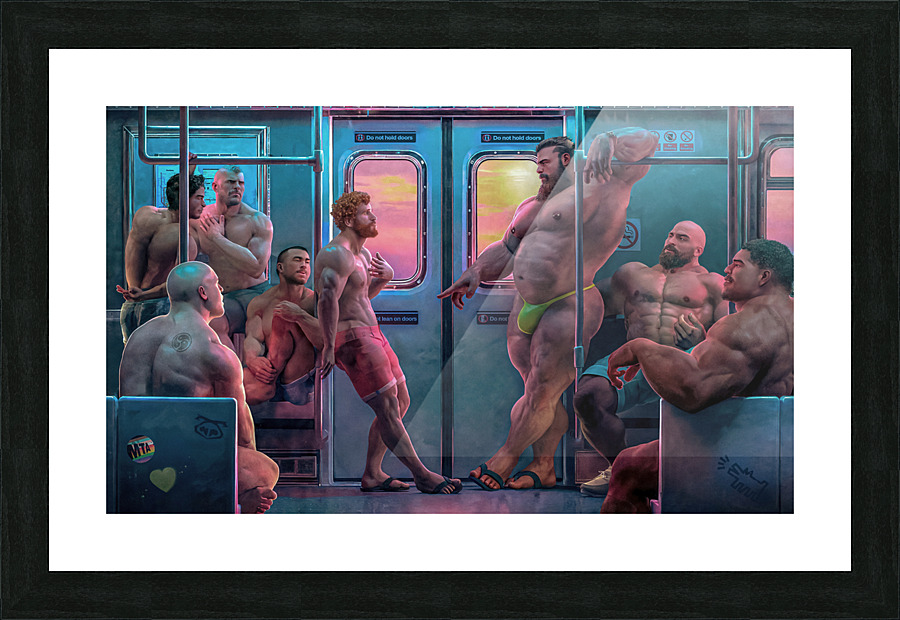 The Temptation of Everett Picture Frame Printing