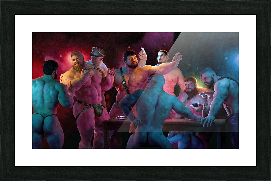 The Denial of Pup Picture Frame Printing