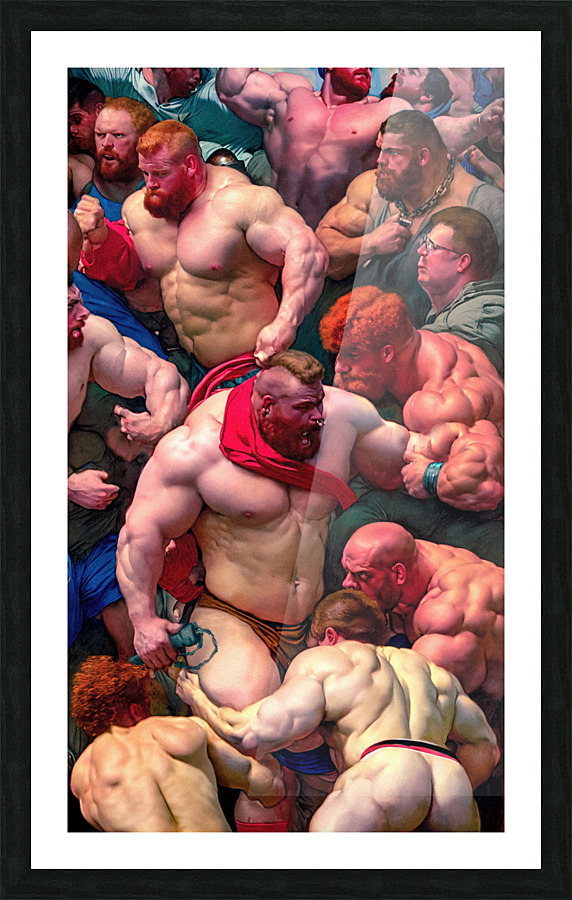 The Taming of Bull at Tea Picture Frame Printing