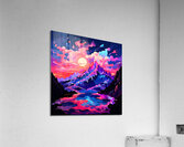 Sunlit Inferno: Majesty Above the Molten Realm Acrylic Print