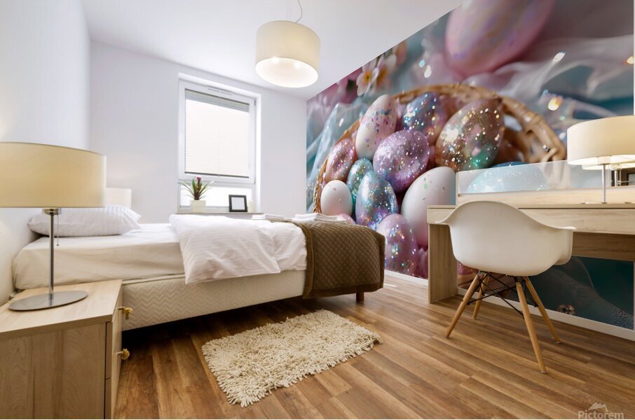 Joyful Reunion: Spring Festival Artistry Mural print