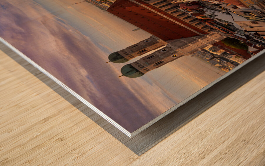 Golden Pils Hour Wood print